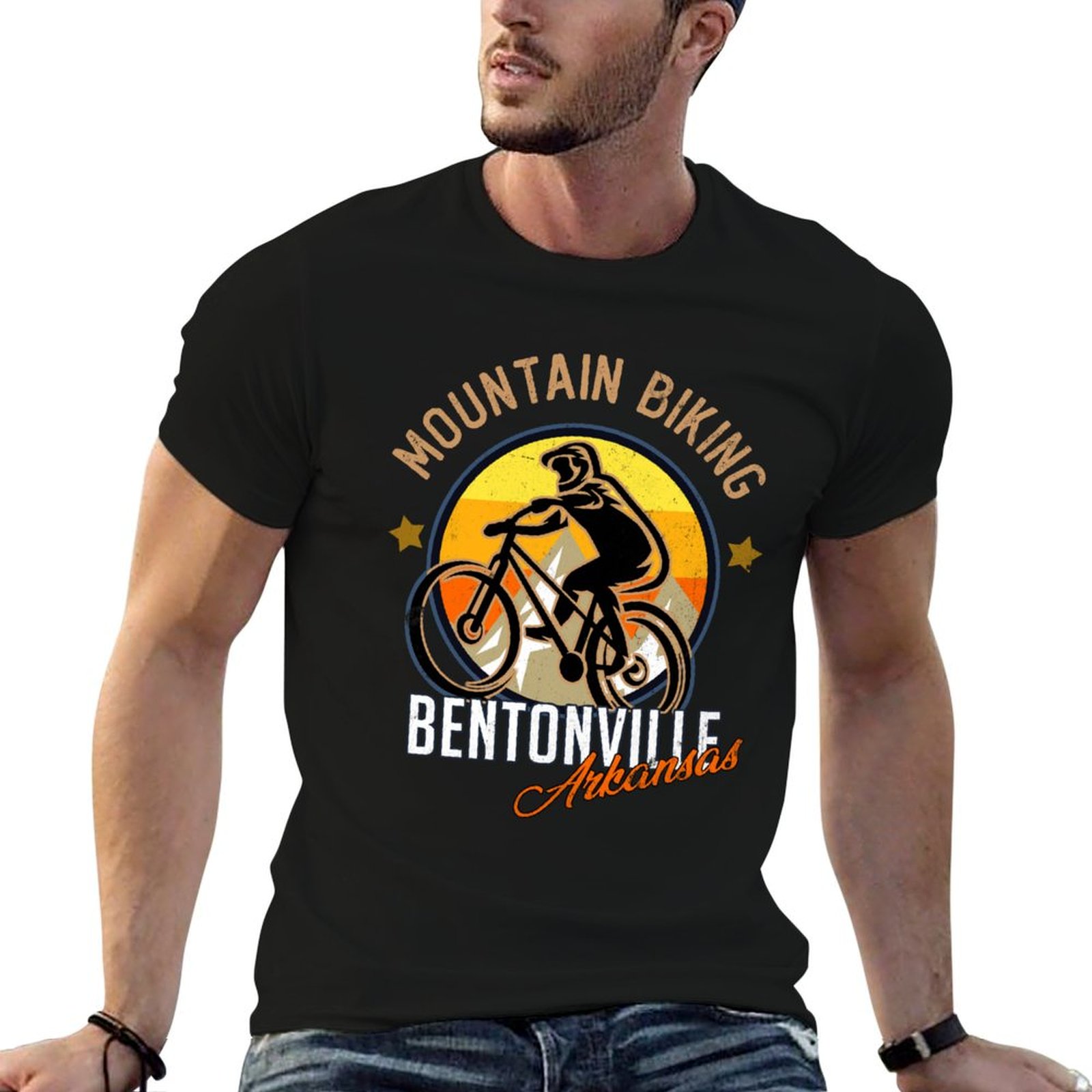 Mountain Biking In Arkansas - bentonville arkansas mountain biking T-Shirt funny