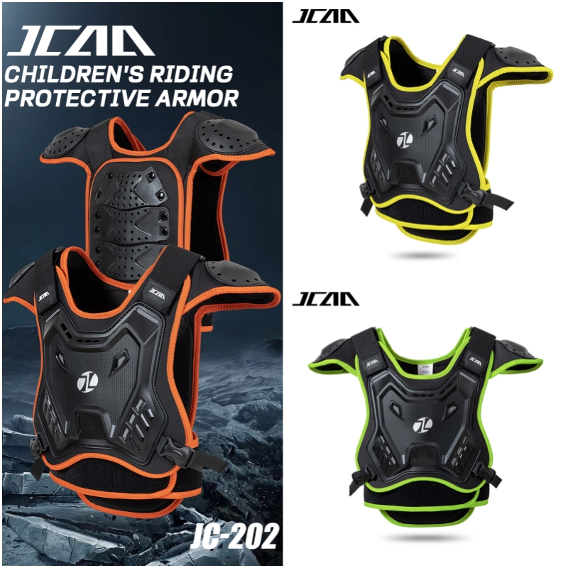 Mountain Biking Chest Protector - JCAA Children Motorcycle Chest Protector with
