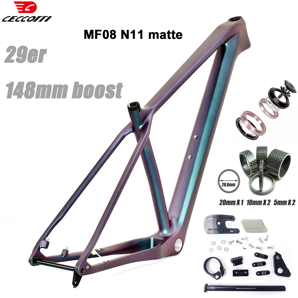 Mountain Biking Colorado - CECCOTTI-Carbon Mountain Bike Frame, 29er MTB,