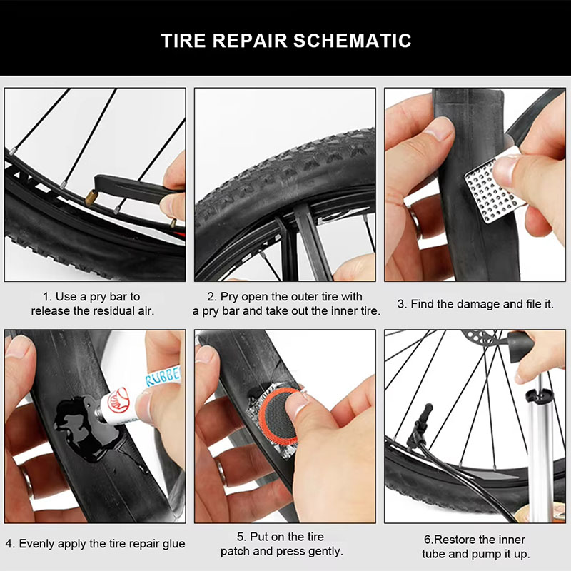 39pcs Bike Tire Repair Kit - B - огляд і ціна Mountain Biking Tube