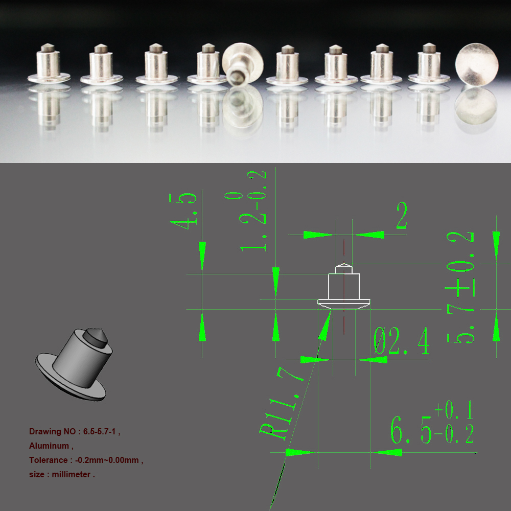 300pcs 6.5mm/0.26