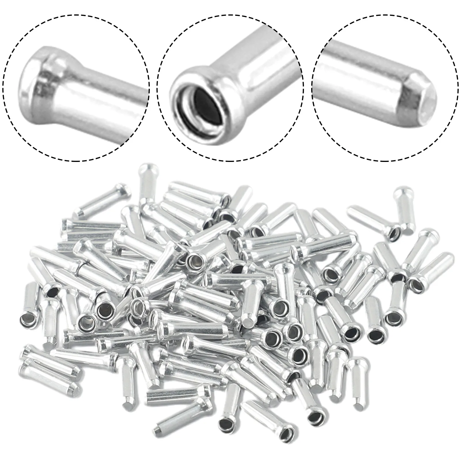 100pcs Bike Cable Tip Set Alum - огляд і ціна Mountain Biking Tips