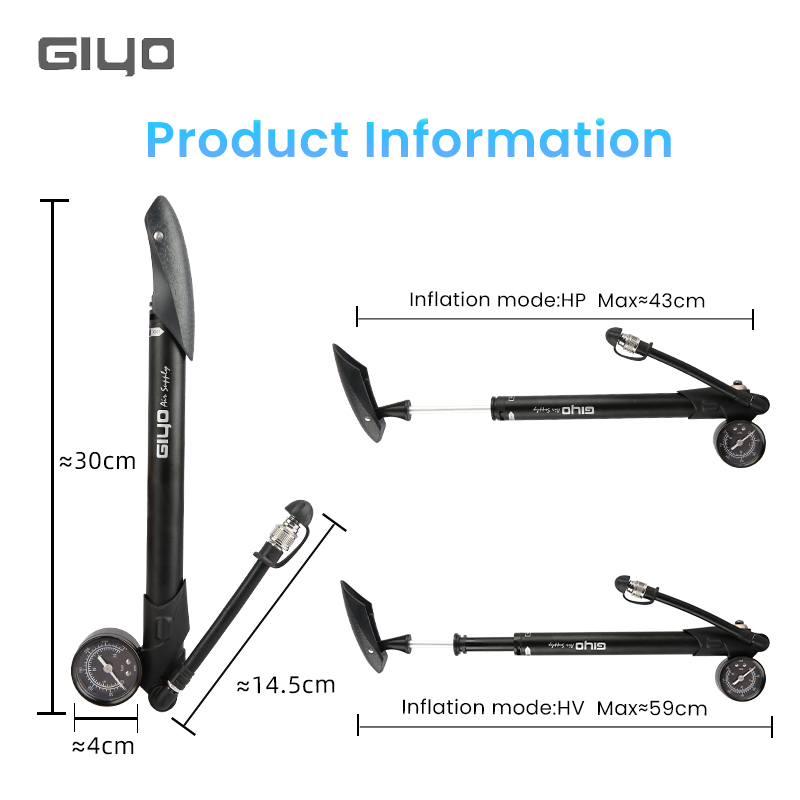 Giyo GS-41P 300psi Bicycle Sho - огляд і ціна Shock Pump Suspension